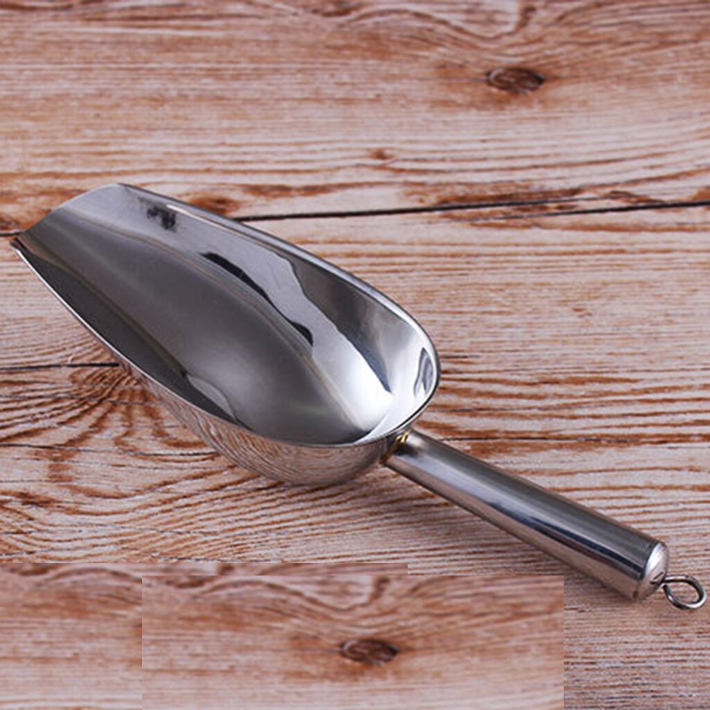 Stainless Steel Ice Scoop Food Popcorn Scoop Bar Tool Accessory