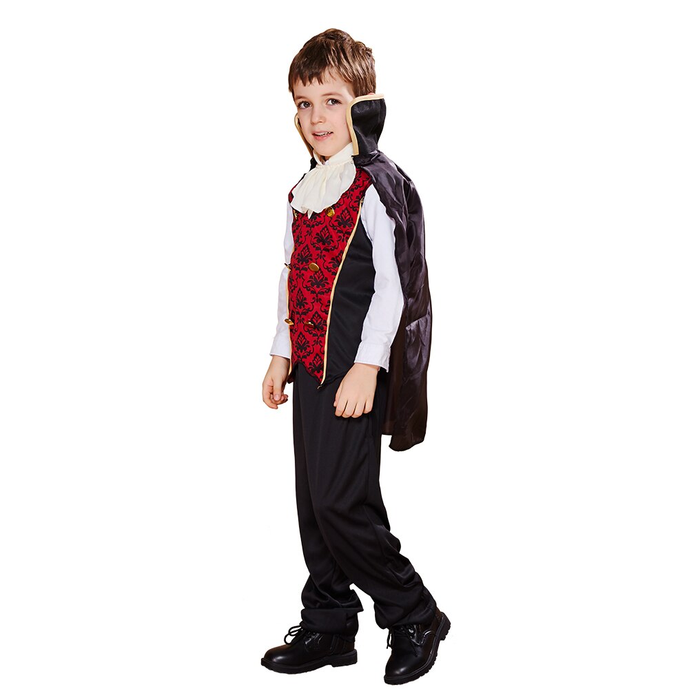 SNAILIFY-disfraz de vampiro Dracula, capa para niños, Halloween, carnaval, , fantasía,