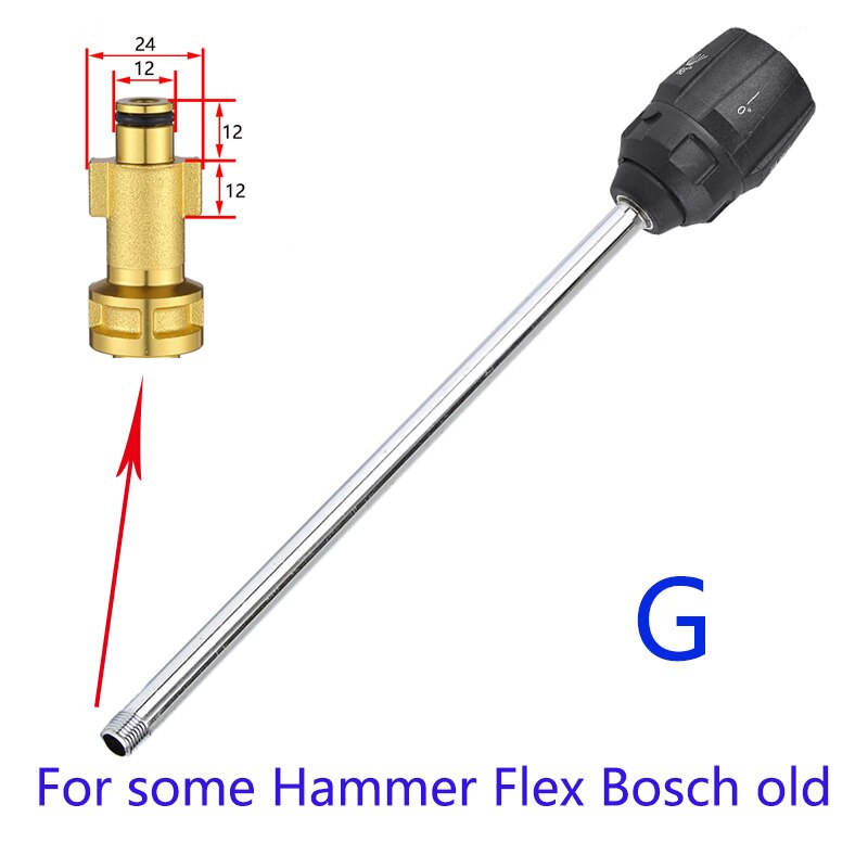 Pressure Washer Metal Wand Tips Water Spray Lance Spear Quick Jet Tips Washer nozzles for Karcher Bort Nilfisk Bosch Lavor spear: white