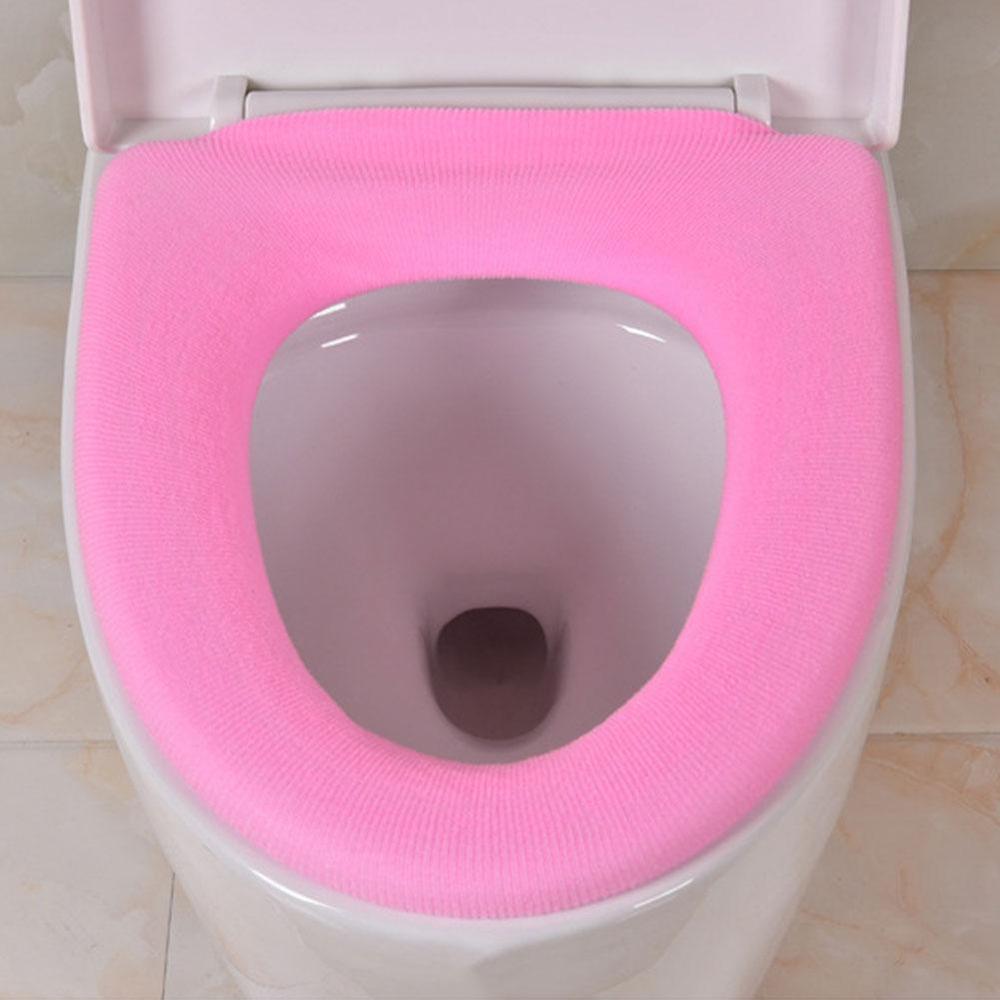 Kolorowe ciepłe miękke zmywalne pokrowiec na deskę sedesową zestaw mata robić wystroju domu Closestool mata poszewka pokrowiec na klapę sedesu akcesoria