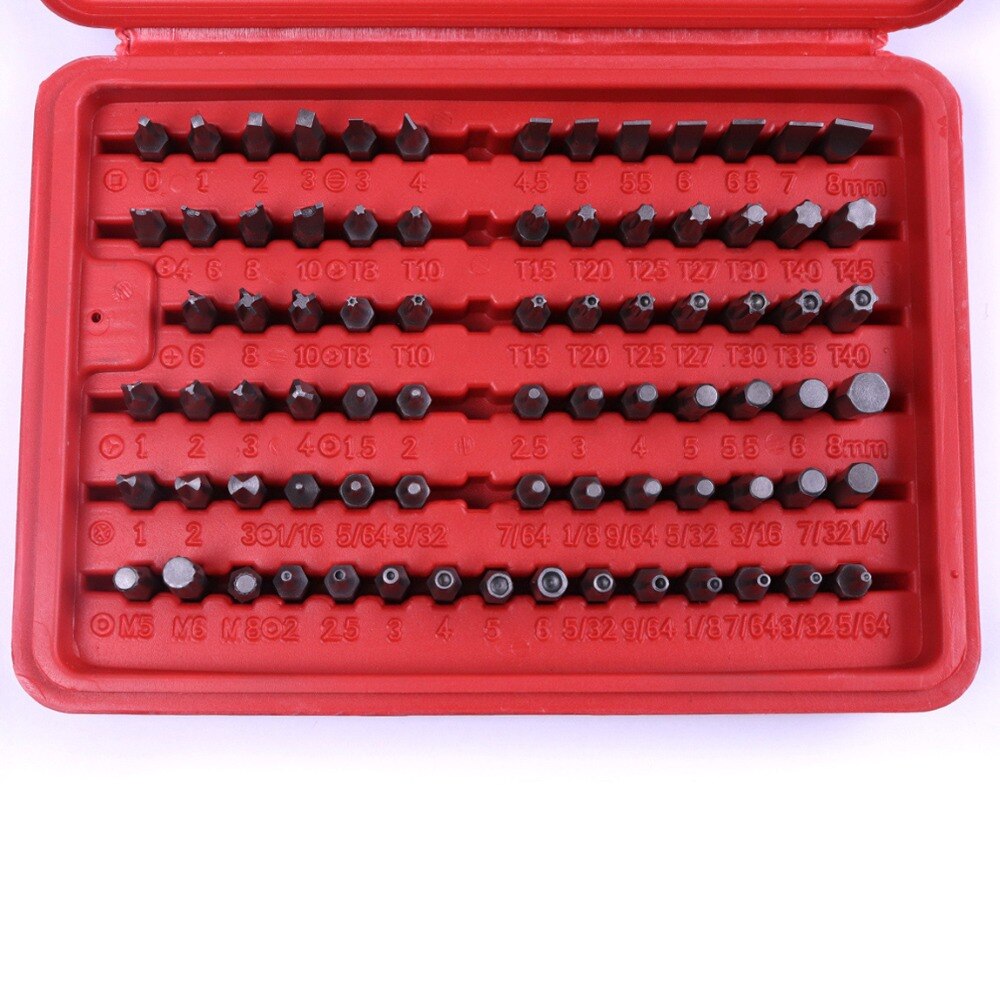 98pcs Precision Screwdriver Set Slotted Phillips Torx Auto Car Repair and Home use Screwdriver Bits Repair Tools