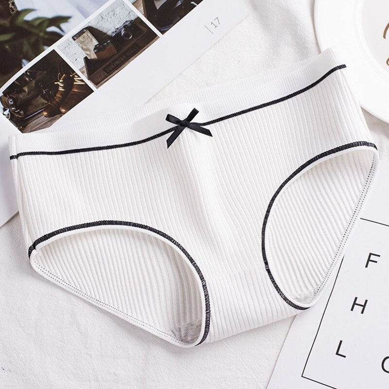 10Pcs/Lot Girls Cotton Underwear Cute Knot Soft Breathable Young Panties Solid Briefs Children Clothes