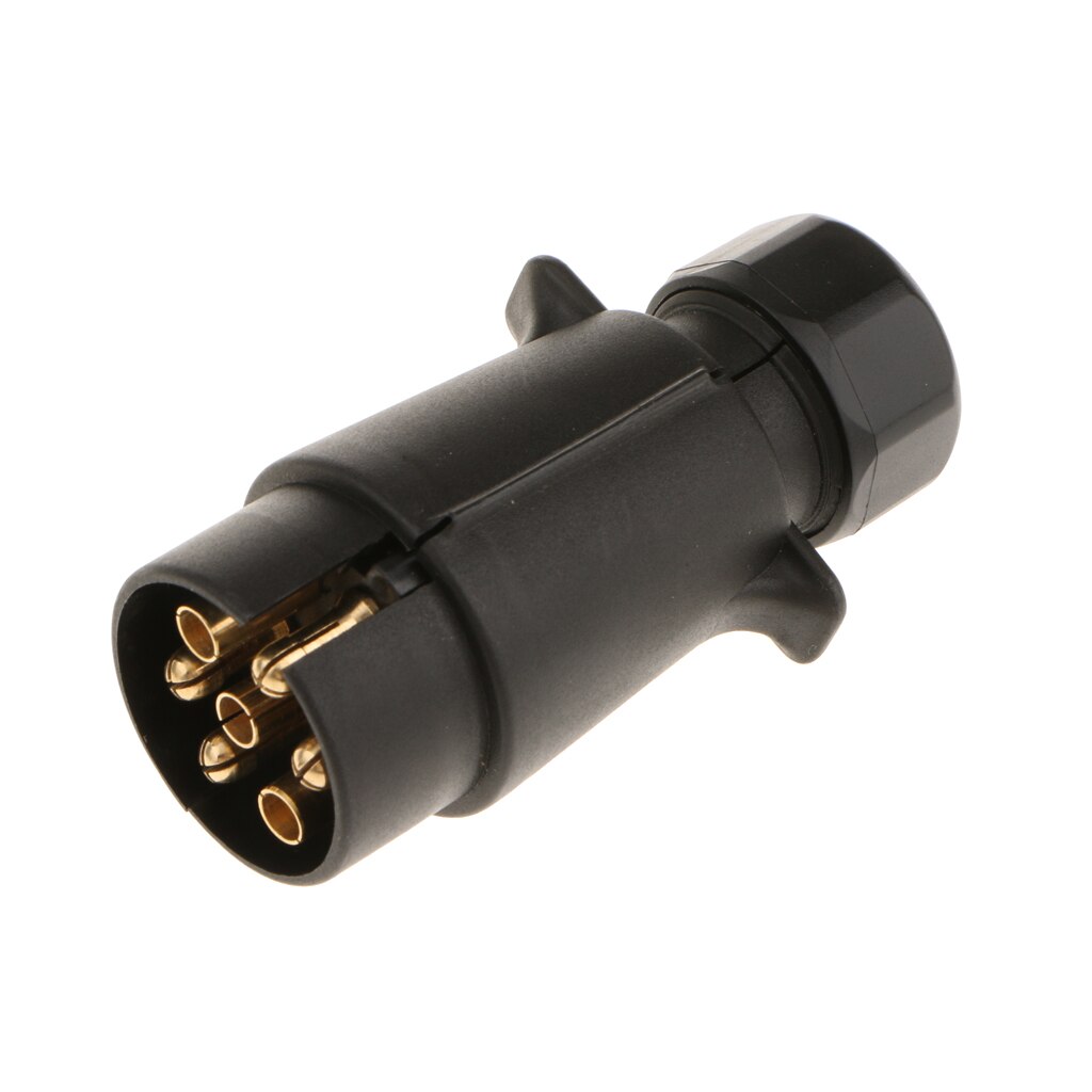 Caravan Truck RV Boat 7Pin Way Round Trailer Light Socket Connector Plug