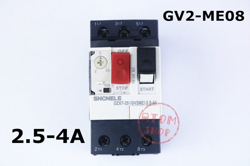Motor Protector GV2 Serie GV2ME08 GV2-ME08 2.5-4A