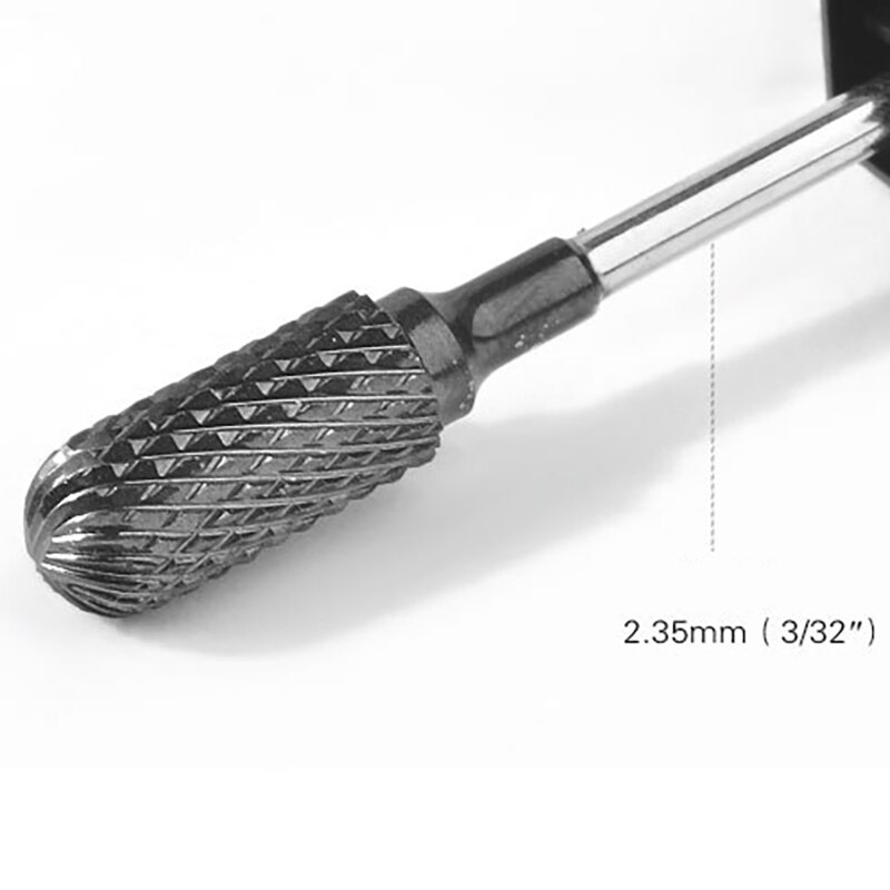 Head Tungsten Carbide Rotary Burrs Die Grinder Carving Cutter Bit 2.35mm Shank for Rotary Burring File Grinder Bits