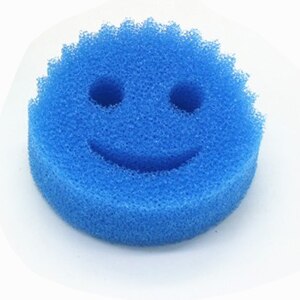 Smiley – éponge magique à vaisselle, vaisselle, ustensiles de cuisine, salle de bain, outils de nettoyage, tampon à récurer puissant: Blu