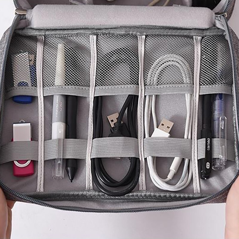 Vattentät resväska stor digital packväska tillbehör kabel usb elektronisk resemobil laddare hållare organisatör sportväskor