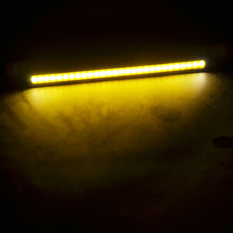 Gele drl-lichtstrip led-dagrijverlichting mistlamp cob smd waterdicht slank schokbestendig