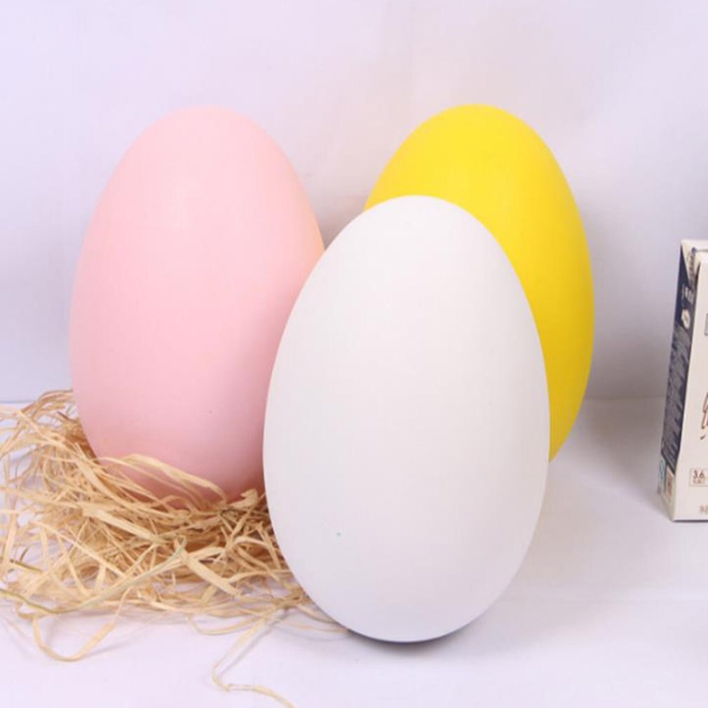 12pcs 4*6cm Easter Eggs Open Plastic Eggshell Party Decoration Diy Easter Random Color