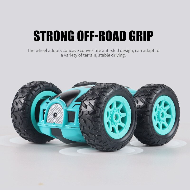 Remote control high-speed double-sided special effects rock crawler mini light bomb four-wheel stick jump