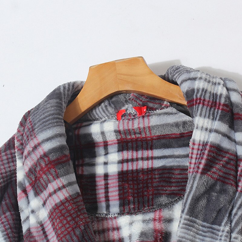 Bathrobes for men Flannel robes for winter Dressing gown