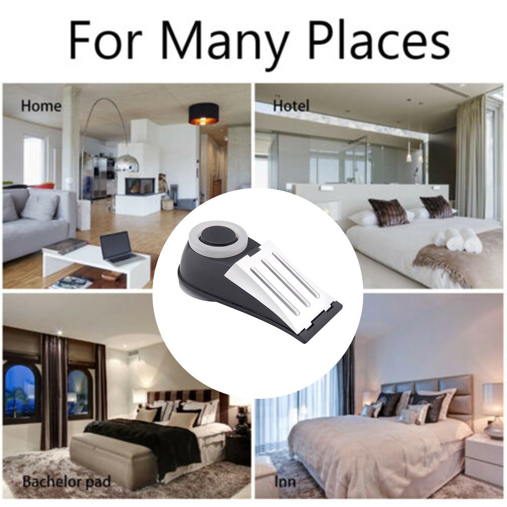 Door Block Anti-Theft Alarm + Window Vibration Alarm Door Stop Alarm Home Travel Wireless Security Alert