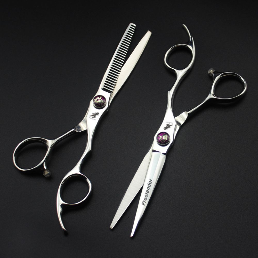 Freelander Salon Hair Scissors 6 inch Barbershop Hairdressing Cutting Thinning Scissors