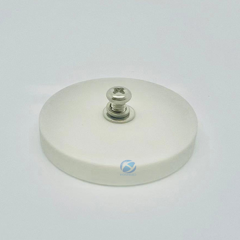 Gummibeschichteter Magnet, 22 Pfund, Magnetfuß mit M6-Gewindebolzen und Muttern, stärker Flaggen-Magnetfuß mit Werkzeug: 4M / verrotten