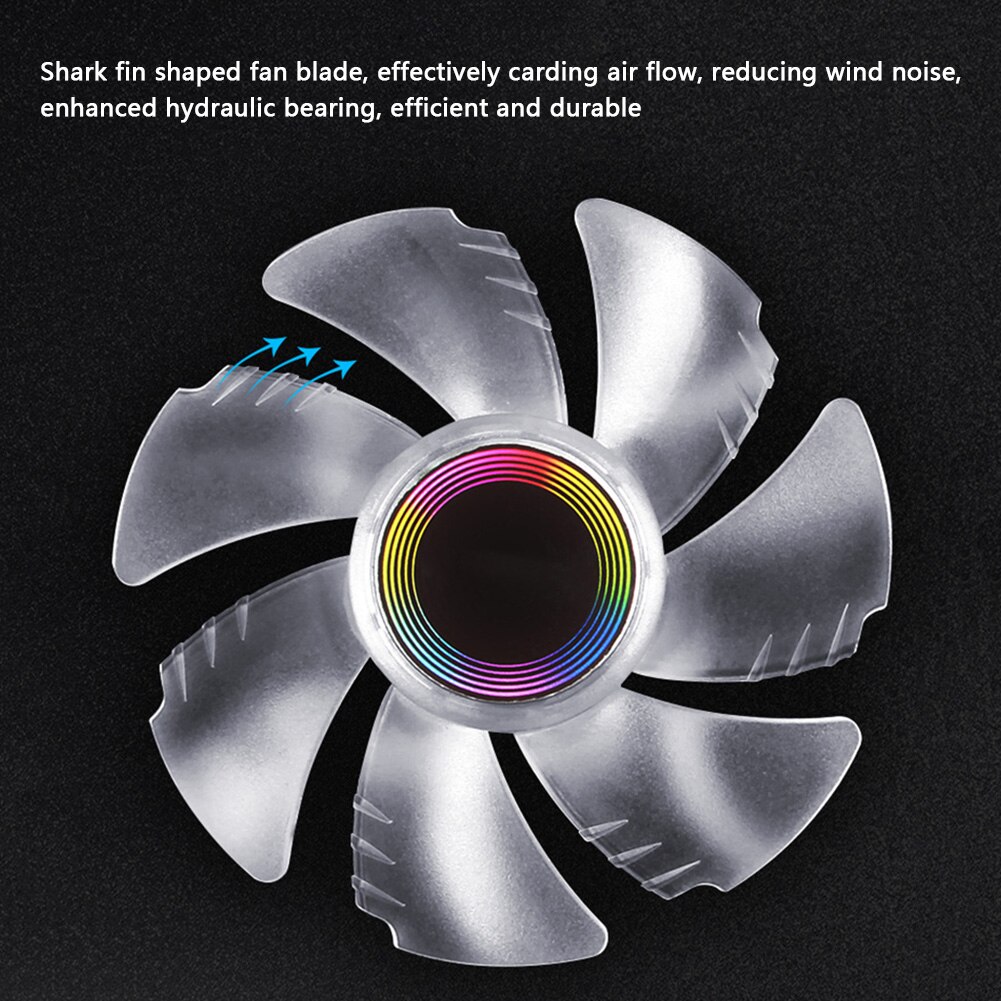UFO X120, ventilador de CPU silencioso de 3 pines, radiador, sistema de refrigeración por agua para ordenador, bloque de agua para iluminación de escritorio, sistema de refrigeración silencioso
