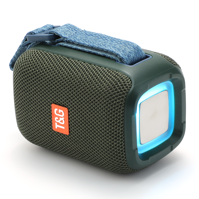 Tragbare TG339 Lautsprecher Drahtlose Bluetooth-kompatibel Wasserdichte draussen Stereo Lautsprecher Subwoofer Unterstützung TF Karte FM Radio: Grün