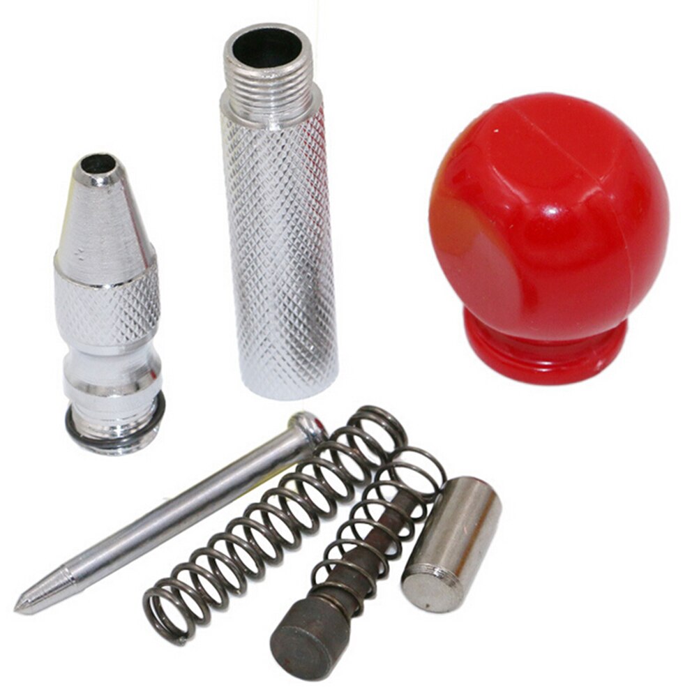 ZLinKJ 1PCS Red Handle 5.12" Automatic Center Pin Punch Spring Loaded Marking Starting Holes Tool For Metal Drilling 2 Colors
