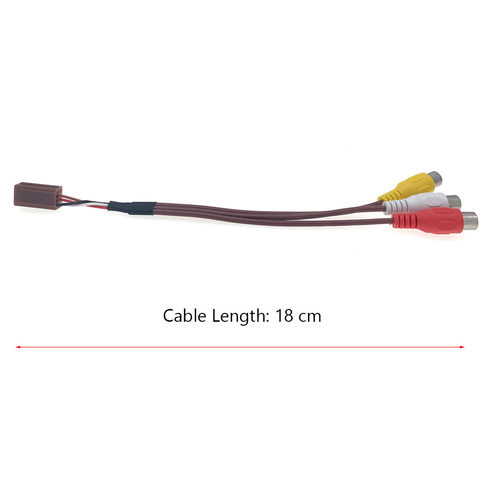 Adaptateur de câble de sortie RCA pour voiture, connecteur de câblage, audio SFP, AUX, entrée AV, accessoires radio Android, universel, 8 broches