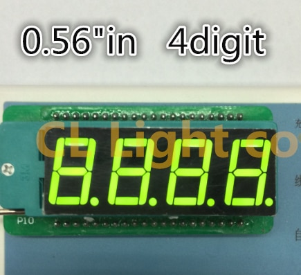 4 Bits Digital Tube Led Display 7 Segment Green 0.56 inch common cathode 0.56" 0.56in four digits display