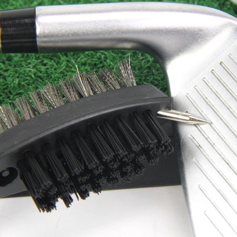 Golf Club Brush Groove Cleaner Met Intrekbare Zip-Lijn En Aluminium Karabijnhaak Cleaning Tools TXTB1