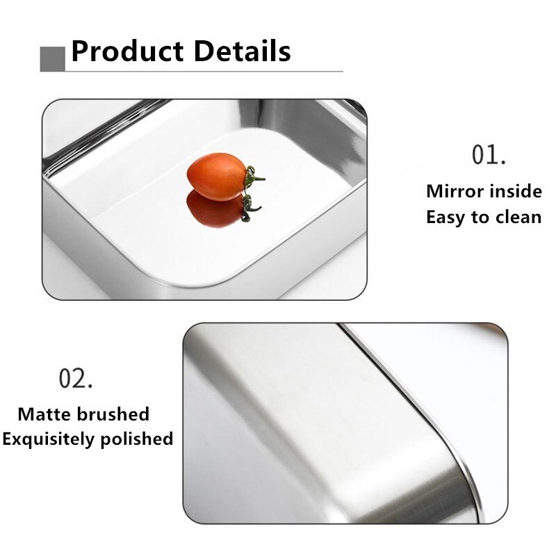 304 Stainless Steel Bamboo-wood Lid Lunch Box Packaged Food-grade Sushi Box Divided Grid Work Lunch Box Steamed Rice Seal Box