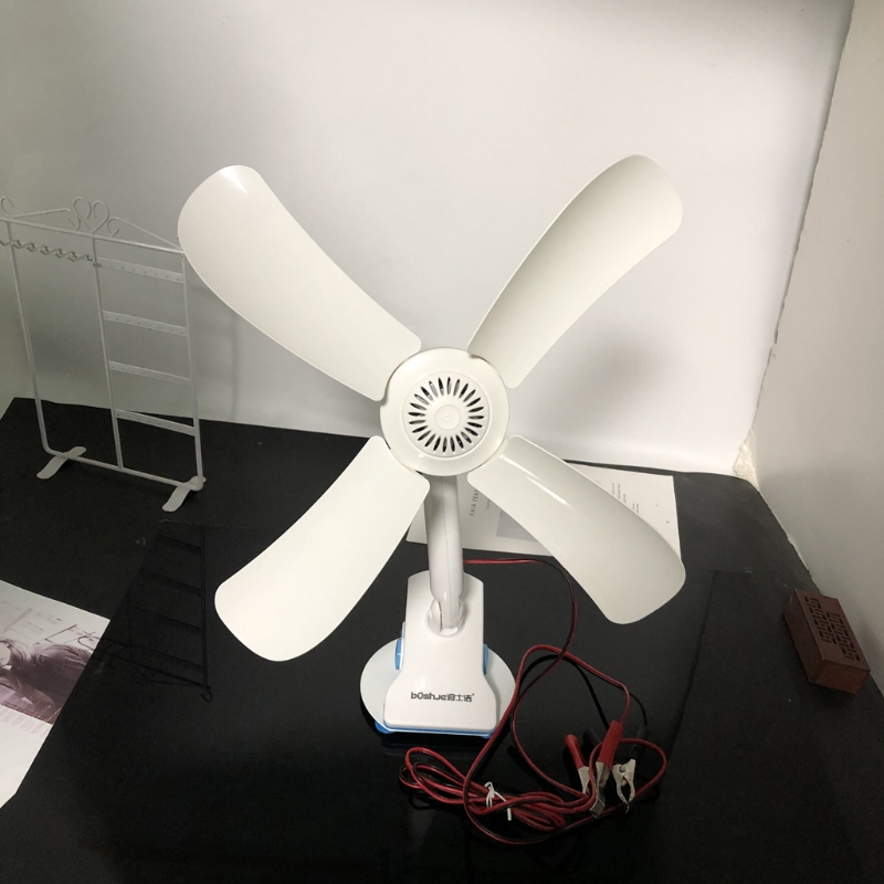 16.5Inch 12V 8W Stille Plafond Ventilator Een Snelheid Rustig Clip Op Ventilator Bureau Ventilator Voor Camping Tent outdoor Auto Suv