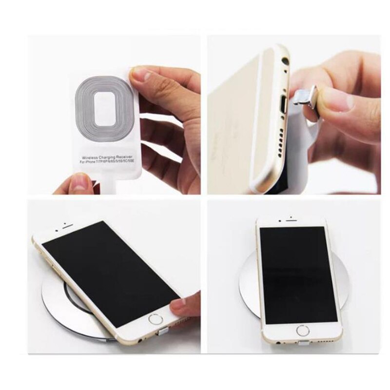Neue Qi kabellos-ladegerät Schnelle Ladung Bausatz Adapter Induktion Empfänger Spule Typ-C Mikro USB Für iPhone Samsung Huawei Android