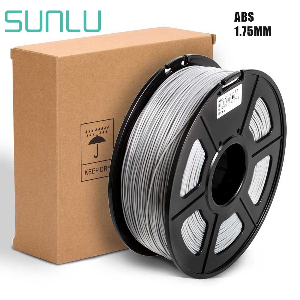 3D Printer ABS Filament 1.75mm For Industry 100% No Bubble Sublimation Blank Black White Grey ABS 3D Filament 1KG