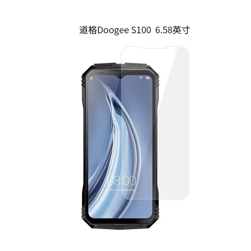 Case + Camera Tempered Glass On For Doogee S100 S100 Pro ScreenProtector Glass For Doogee V MAX V30 V30T 2.5D Glass: Tempered glass / LUCENT