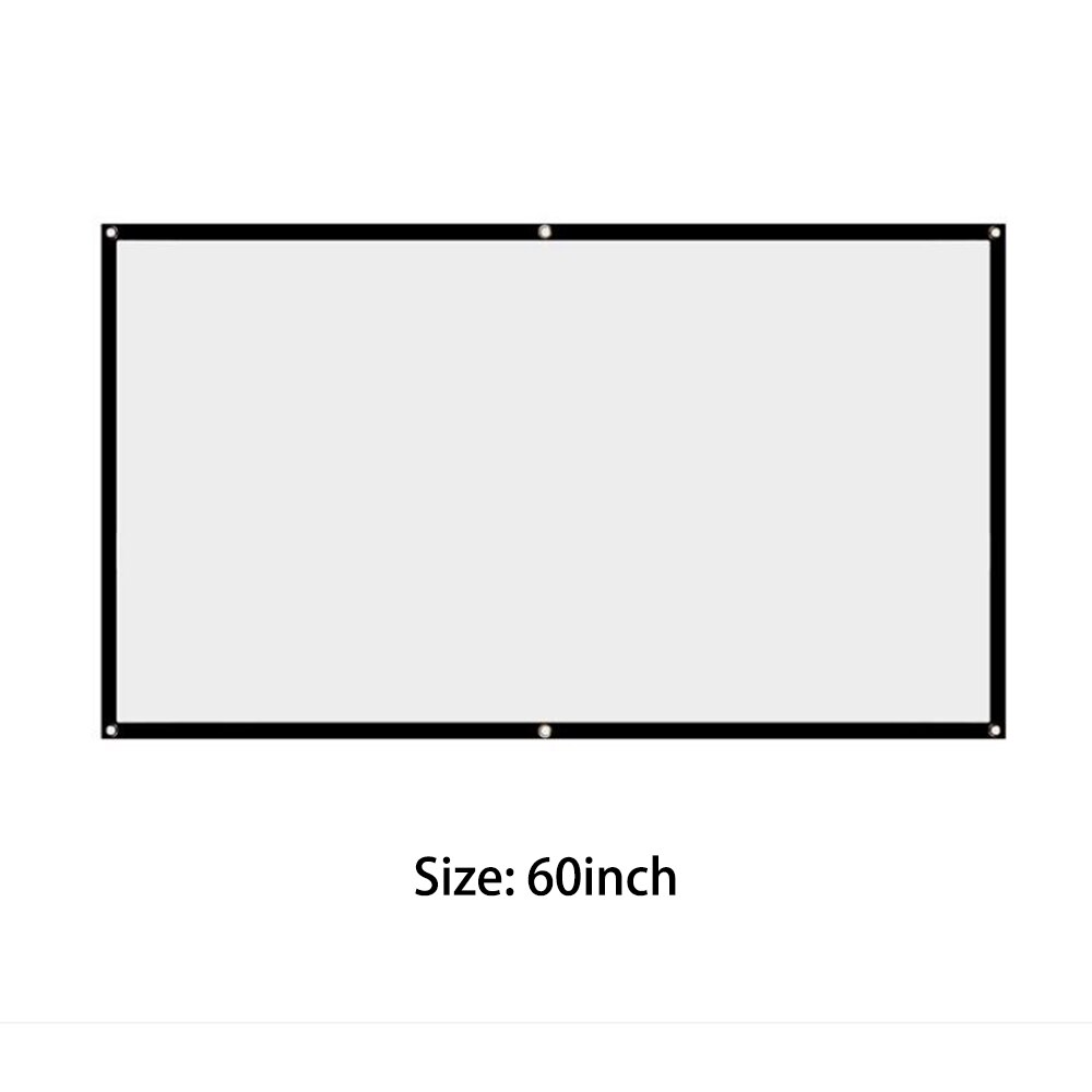 100 Inch Foldable HD Screen Canvas 16:9 Projector Home Theatre Beamer Projection Screen Movie Projector Screen High Brightness