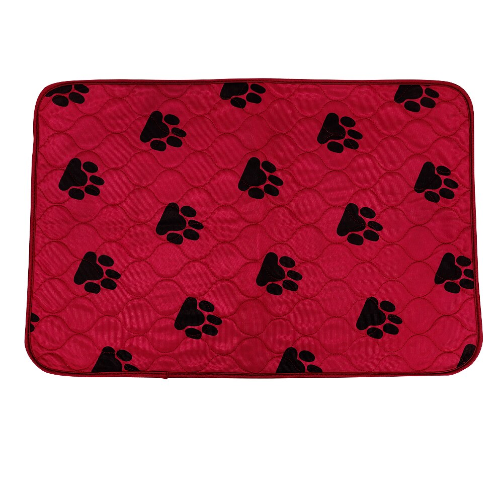 Coussin d'urine réutilisable pour chien, tapis lavable pour animaux de compagnie, absorbant l'urine, respirant, tapis d'entraînement pour chiens, housse de siège de voiture: Rouge / 70X80cm