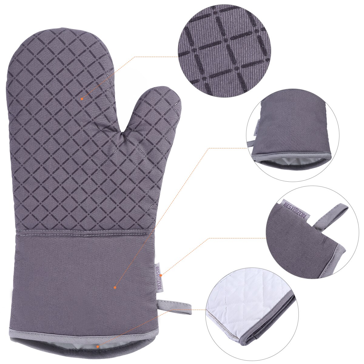 Set Of Oven Mitt And Heat Resistant Pot Holder Pad Protective Oven Gloves The Goods For Kitchen Gadgets Party Year Xmas