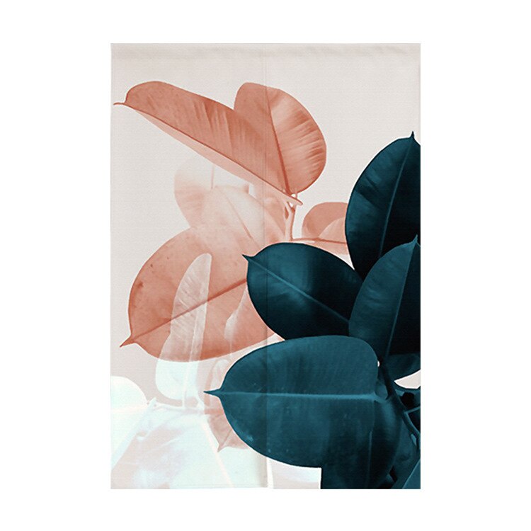 Modern blad dörr gardin vardagsrum sovrum jalusi gardin noren japansk gardin entré feng shui dörr gardin: D / 85 x 120cm