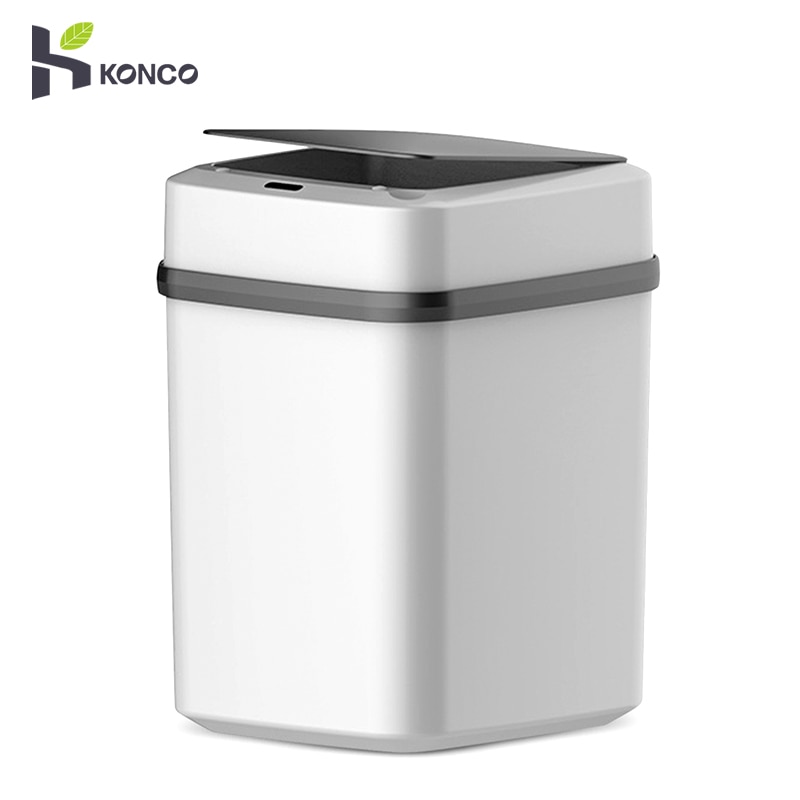 Konco automatisk sensor skraldespand berøringsfri smart sensor skraldespand køkken soveværelse skraldespand sensor miljøvenlig affaldsspand