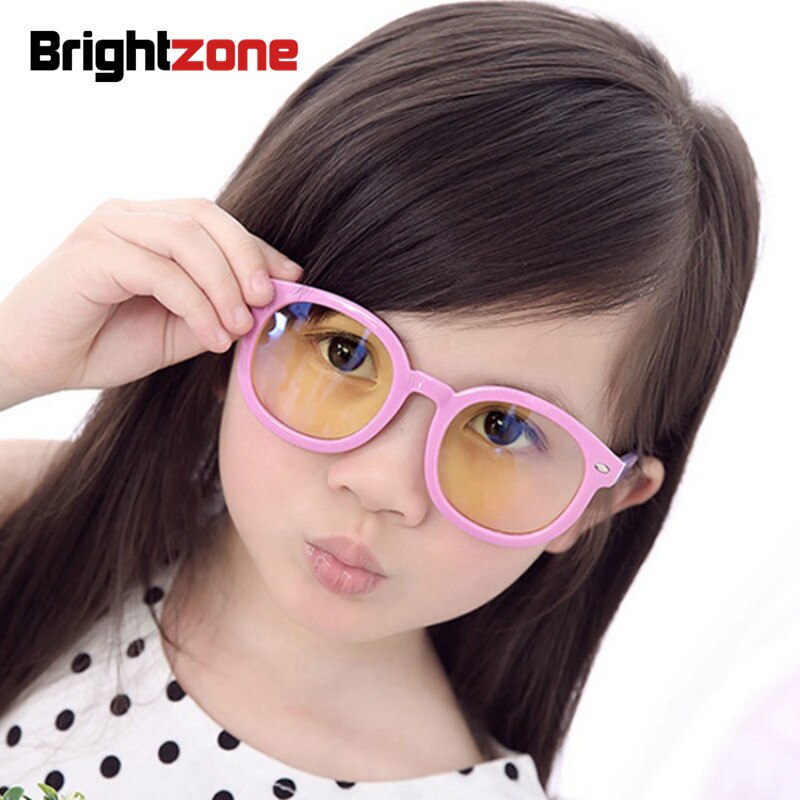 Brightzone Anti Blue Ray Radiation Glasses Boy Girl Myopia Computer Lovely Spectacles Children Frame Kids Student Clear Optical