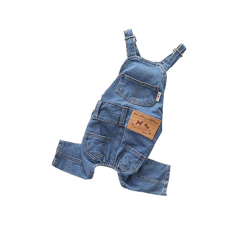 Bavoir pantalon vêtements pour animaux de compagnie vêtements chien Costume tenue jean Costume vêtements chiot vêtements vêtements Ubranka Dla Psa chien vêtements EE6BD: L