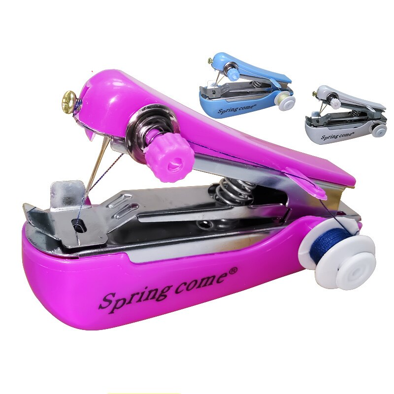 Portable manual walking foot sewing machine needlework Cordless Hand-Held Clothes Fabrics sewing tools accessories