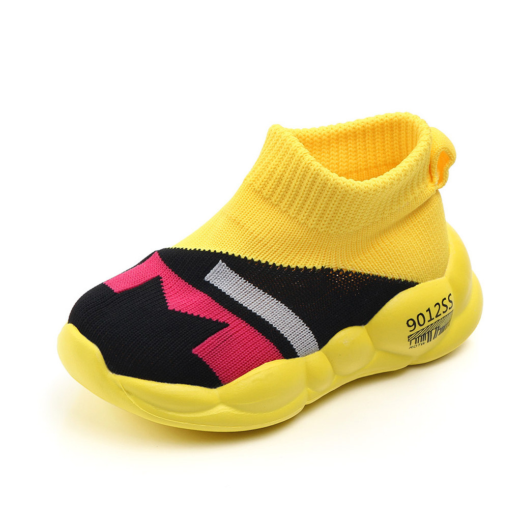 Mode Peuter Infant Kids Baby Meisjes Jongens Mesh Soft Sole Sport Schoenen Sneakers Anti-Slip Baby Schoenen Oktober 21: YE / 24