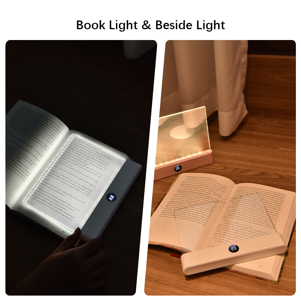 Luz de lectura LED Luz nocturna Libro Estudio familiar Lámpara de lectura Luz de marcapáginas portátil para leer en la cama, viajes motivacionales en el automóvil