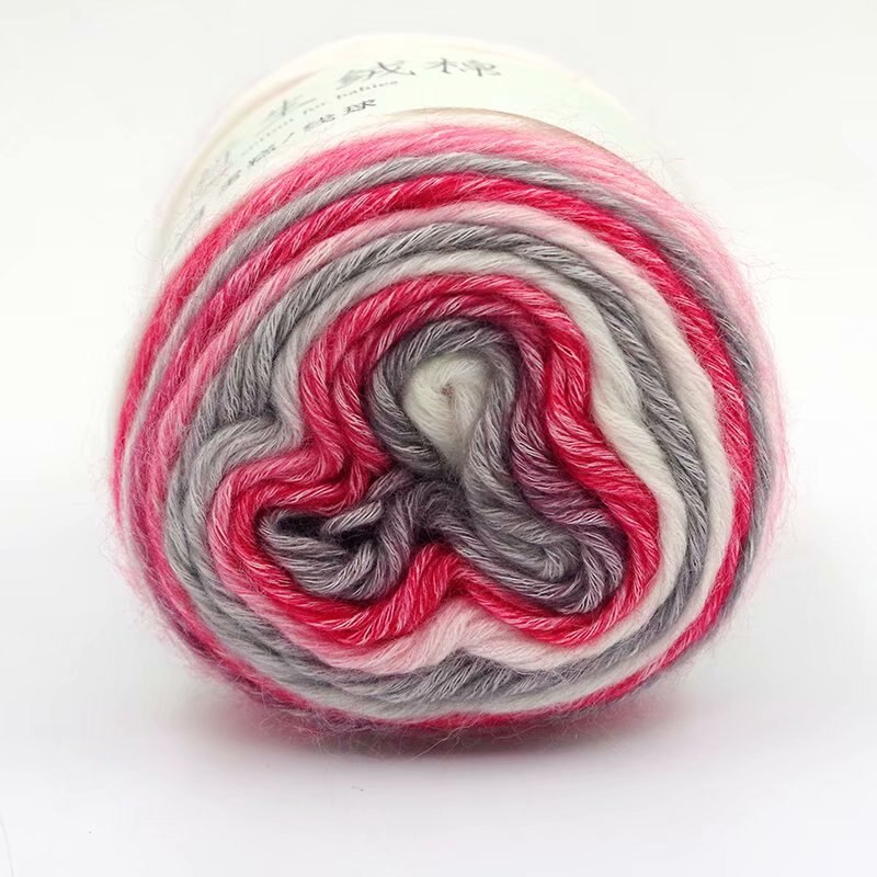 280m Cake Yarn DIY Woven Cotton Long Segment Dye Rendering Gradient Rainbow Crochet Thread 100g Handmade Stuff: 58
