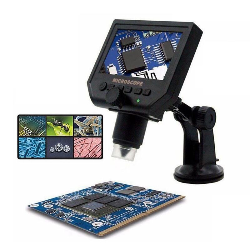 Digital Microscope 4.3 inch HD OLED 3.6MP 1-600X nifier G600 Portable LCD 1080P EU Plug: Default Title