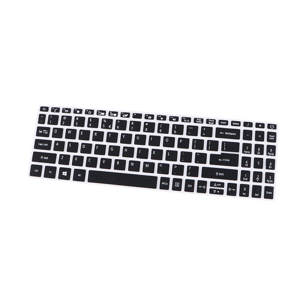 15.6 Inch Notebook Keyboard Cover Keyboard Cover Protector Keyboard Skin Laptop Keyboard Cover: black