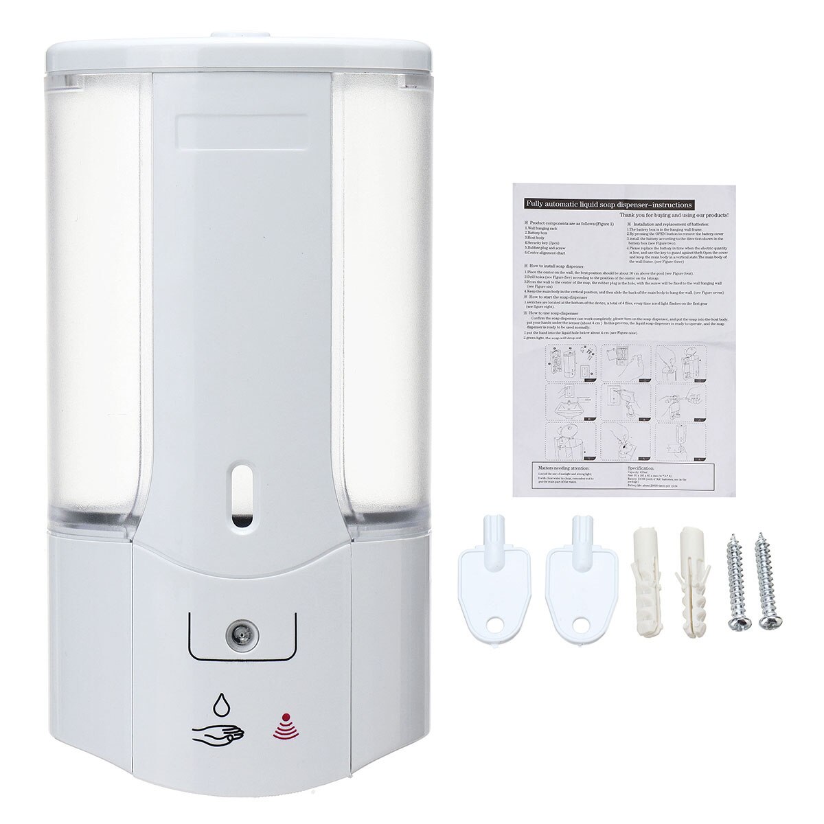 400Ml Automatic Soap Dispenser Contactless Foaming... – Grandado