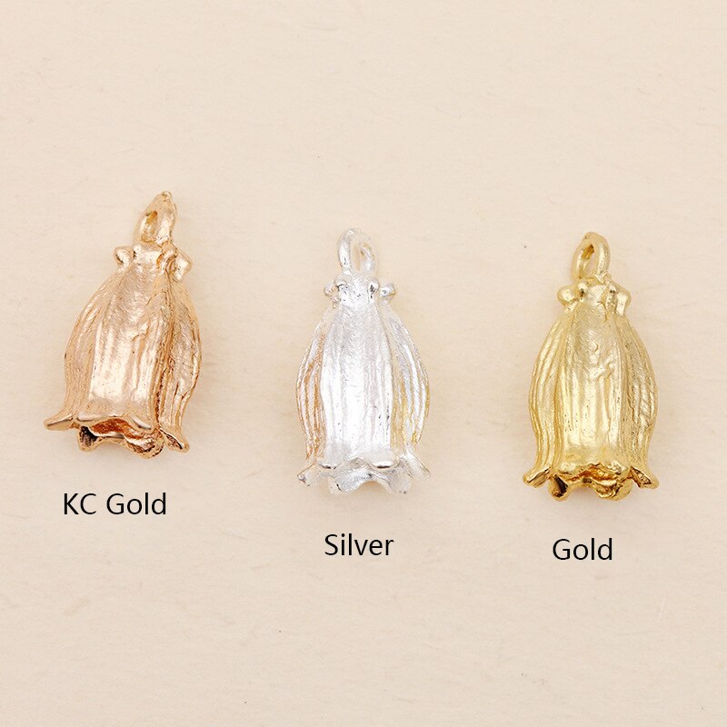 20pcs Tassel End Caps - 7x16mm Copper Metal Jewelry Findings for Leather Cord