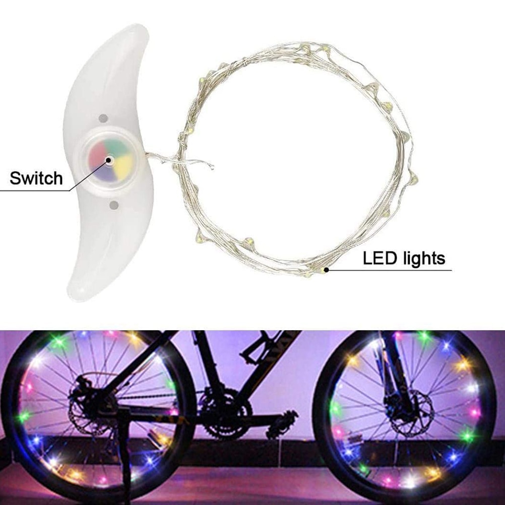 Fietsverlichting Fiets Wiel Decoratieve Strip Verlichting Waterdichte Heldere Led Fiets Licht Strip Veiligheid Waarschuwingslichten Fietsverlichting