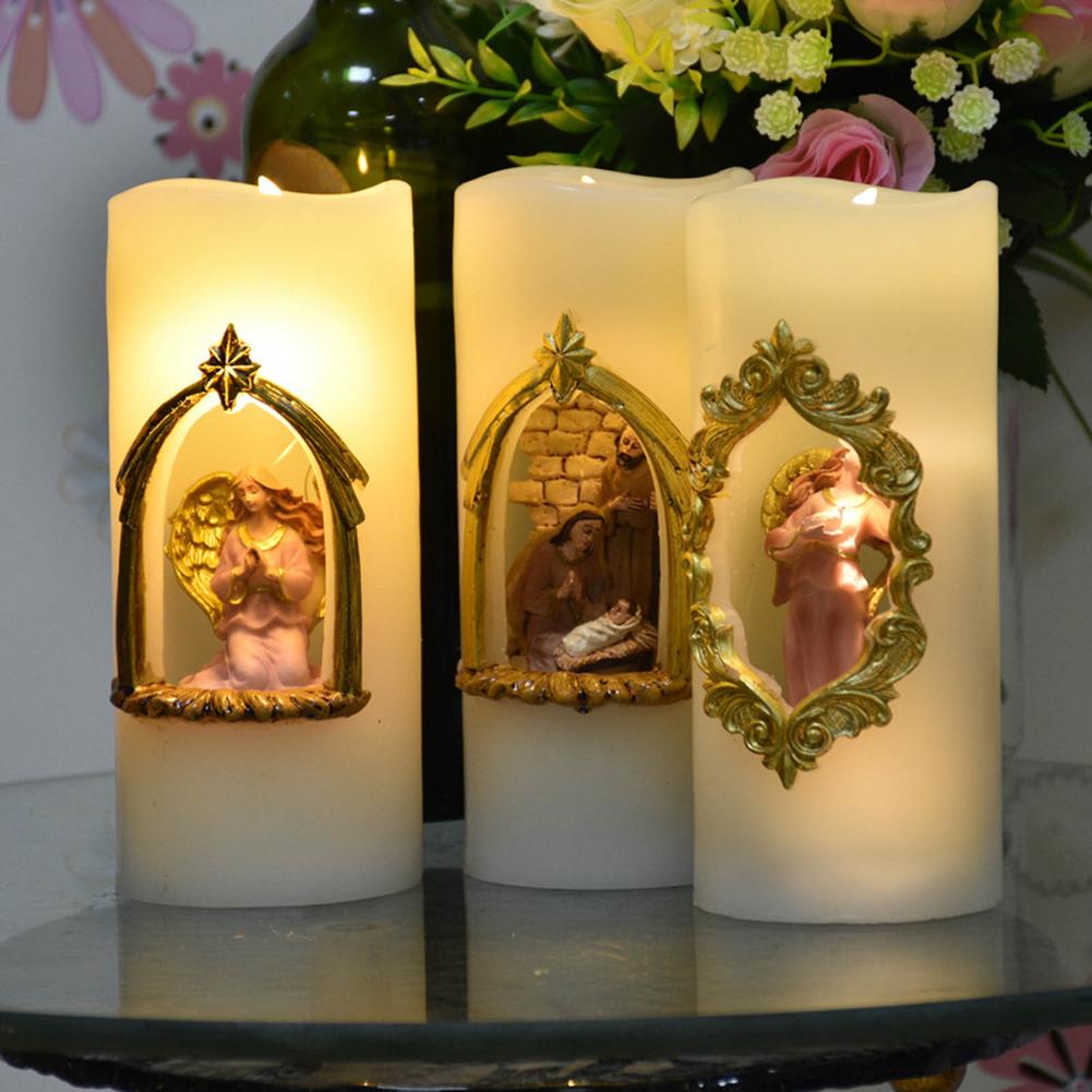 Christmas Electronic Angel Candle Lamp Battery-powered Light