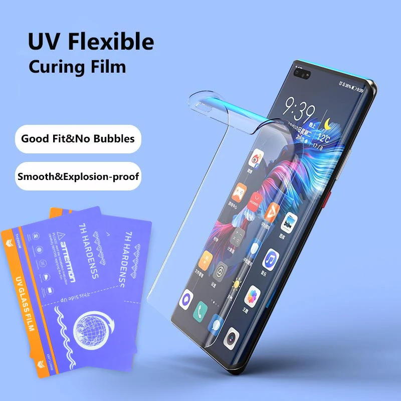 FONLYU UV Glass Film Mobile Phone Screen Protector for Hydrogel Sheet Cutting Machine HD Matte Privacy Curing Screenguard Film