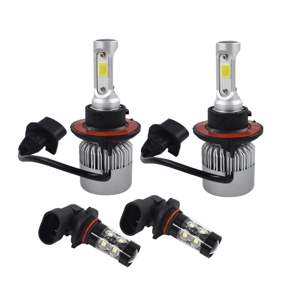 H13 9008 LED Headlight+9145 9140 Fog Lights Combo Pack for 2004 Ford F-150