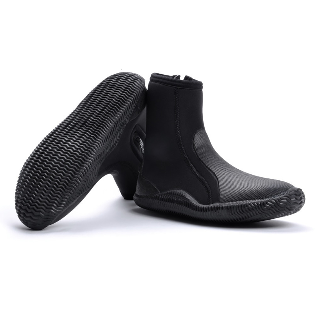 5MM néoprène plongée sous-marine chaussures haute supérieure anti-dérapant plongée bottes chaussures chaudes pêche hiver natation palmes accessoires