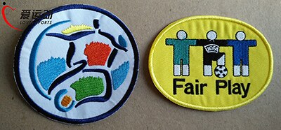 Euro 1996 2000 2004 Fair Play Football badge Set Embroidered Iron on Soccer badge: EURO 1996